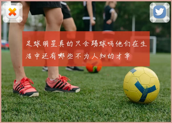 足球明星真的只会踢球吗他们在生活中还有哪些不为人知的才华